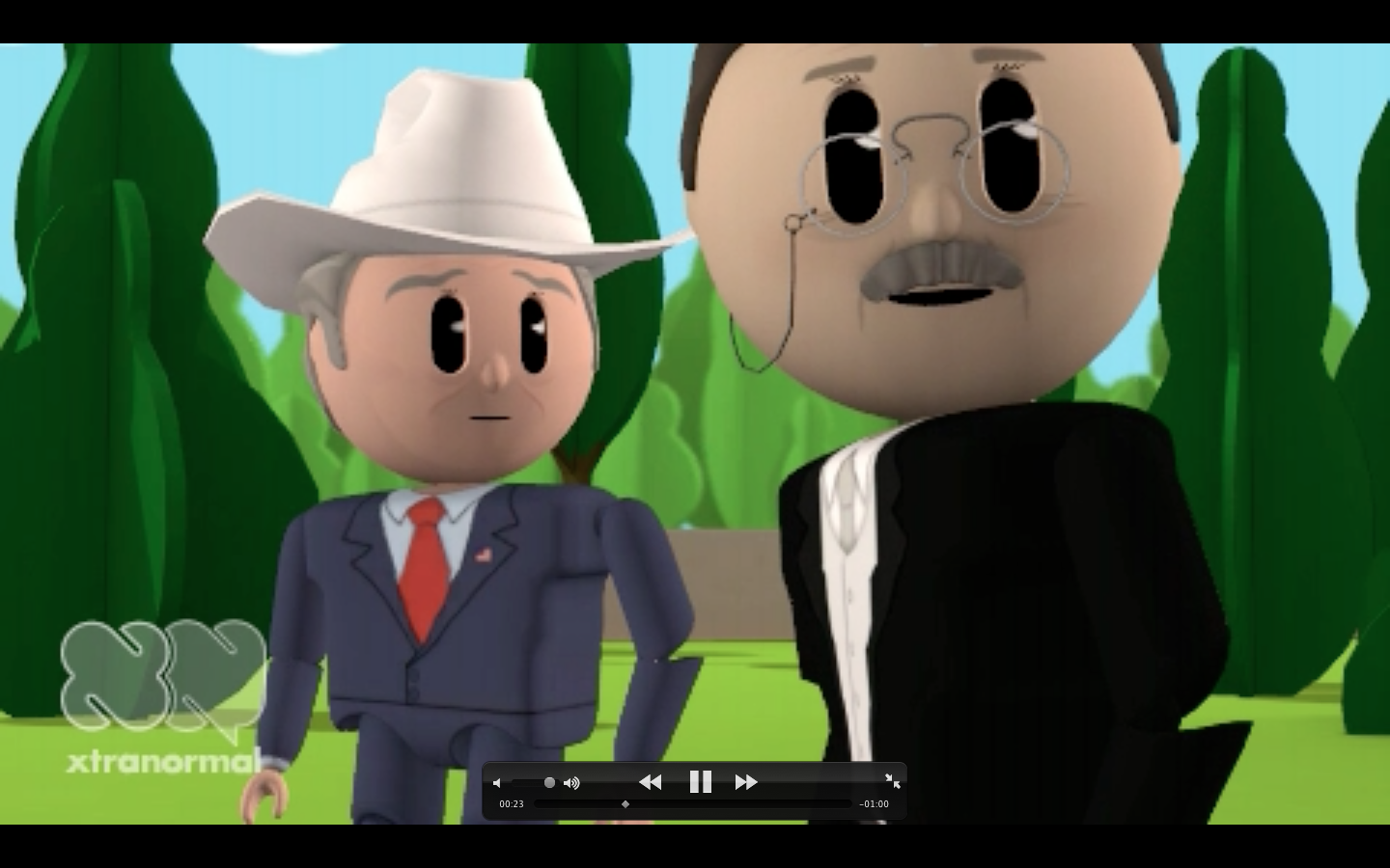 Animated Conversation: Dewey and Dubya