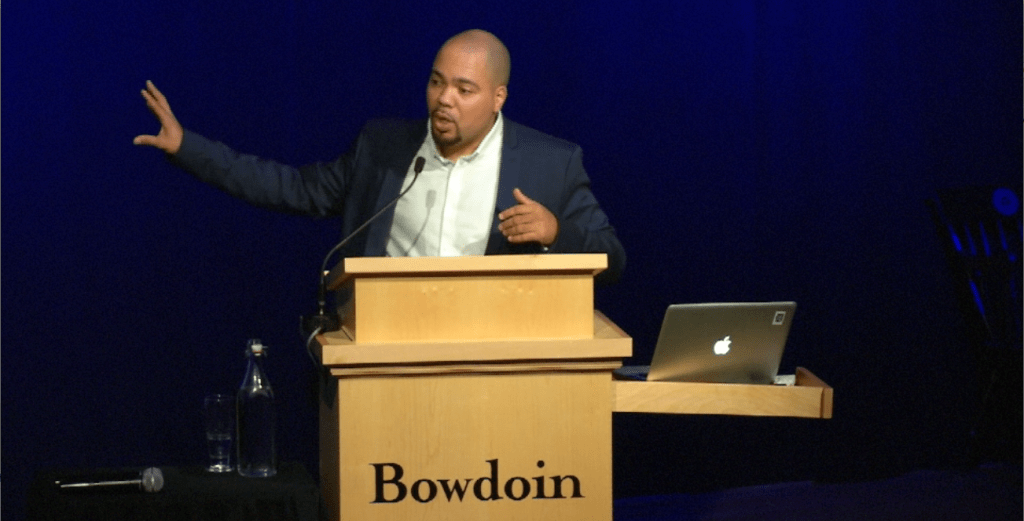 Discussing remedies for education and injustice at Bowdoin College
