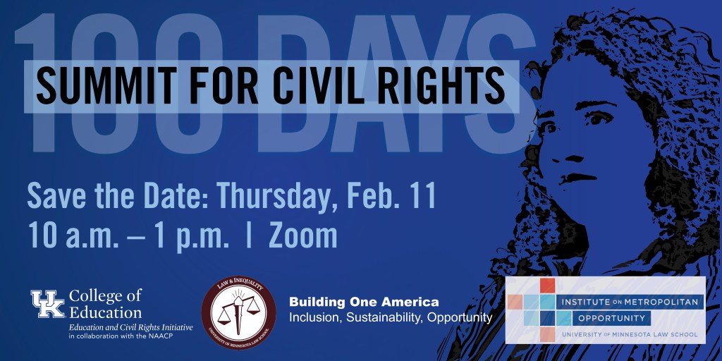 Today: First 100 days Summit for Civil&nbsp;Rights