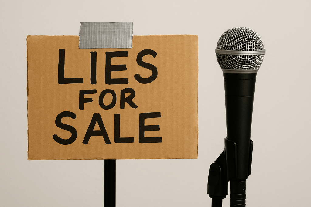 The Price of Truth in an Age Where Lies Are for Sale